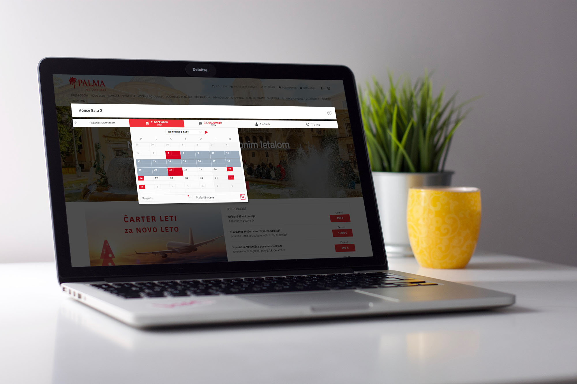 Palma booking flow on mobile